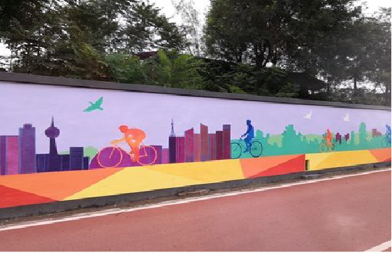 西华墙体彩绘-围墙