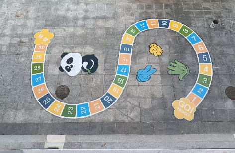 西华地面游戏彩绘